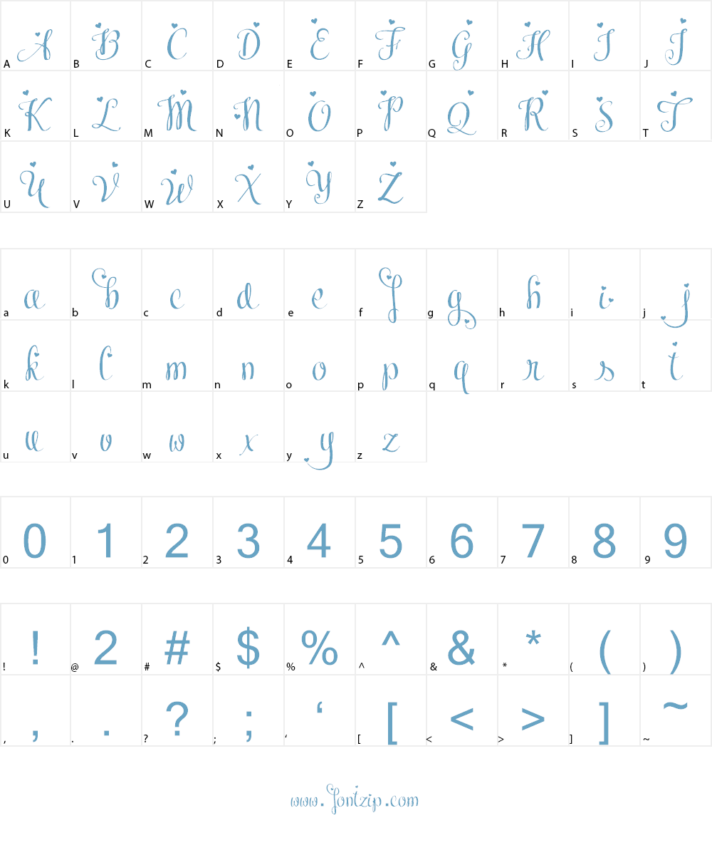 Meybi Font Character